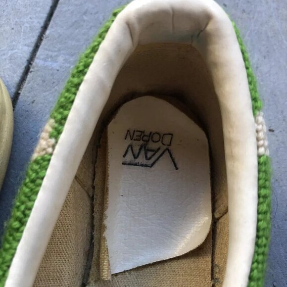 Rare 1970s Vintage Van Doren Needlepoint Ladybugs Shoes - Picture 14 of 14